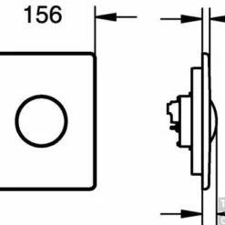Grohe Skate Bedieningsplaat Sl Single Wit -Baden Luxe Verkoop 38277