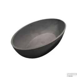 Vrijstaand Bad Best Design New Stone Lava 180x85x52cm Solid Surface Grijs