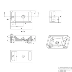 Fonteinkast Vision Met Hardstenen Fontein 40cm Licht Eiken -Baden Luxe Verkoop 39.3500 1 2 1