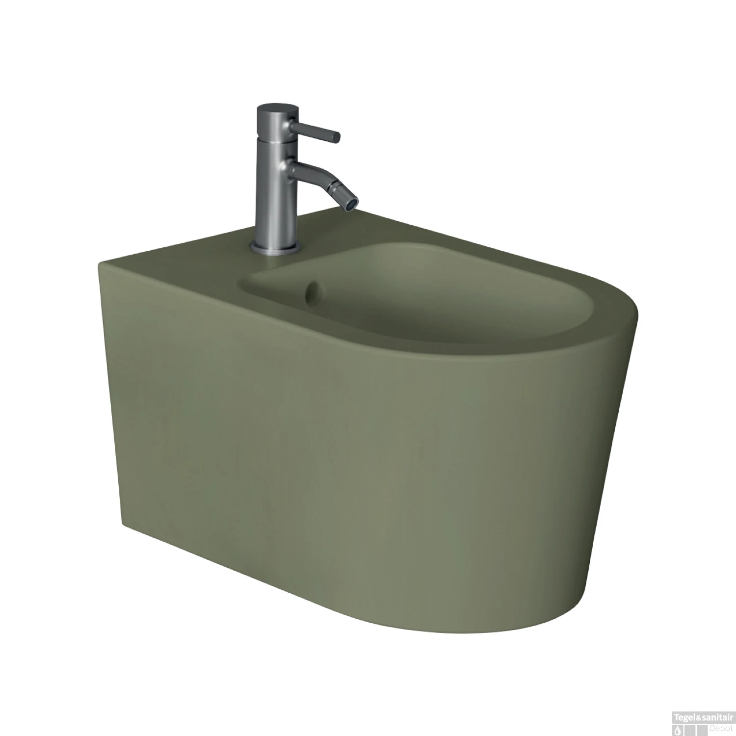 Bidet Salenzi Form Square Mat Legergroen (exclusief Kraan)