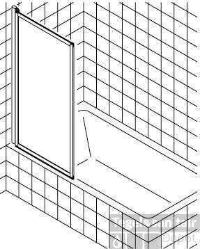 Kermi Vario Badklapwand 75 X 140 Cm. Kunst. Parel Matzilver-kunststof Glas 2 Kermi Vario Badklapwand 75 X 140 Cm. Kunst. Parel Matzilver-kunststof Glas - Afbeelding 2