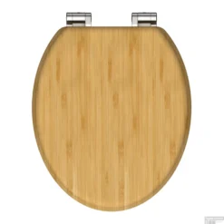 Toiletbril Schutte Lupos Softclose Natural Bamboo Bruin