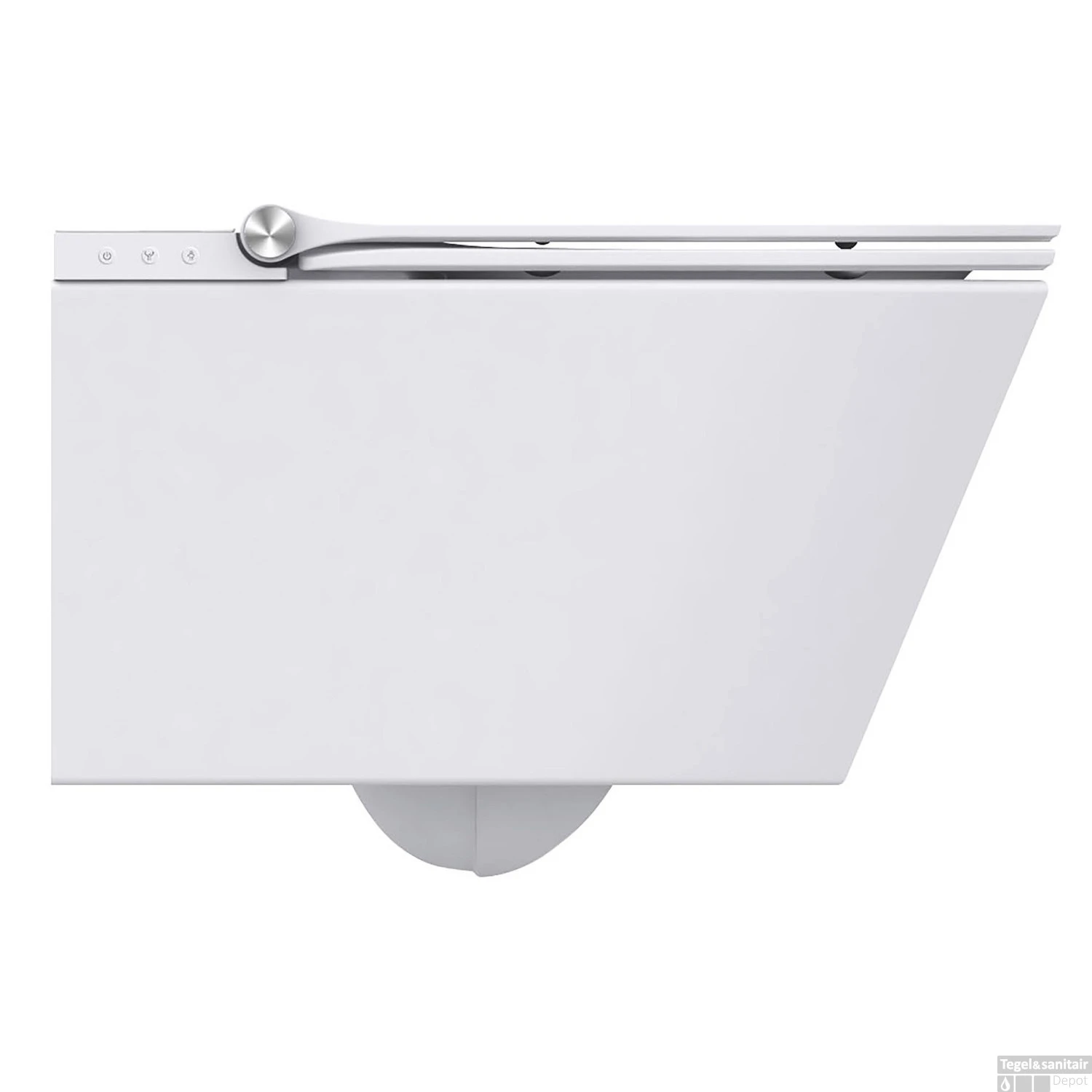 Douche-WC Schutte Cesari Elektronisch Wandmontage Zonder Spoelrand Met Slim WC-Zitting 2 Douche-WC Schutte Cesari Elektronisch Wandmontage Zonder Spoelrand Met Slim WC-Zitting - Afbeelding 2