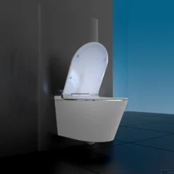 Douche-WC Schutte Cesari Elektronisch Wandmontage Zonder Spoelrand Met Slim WC-Zitting 11 Douche-WC Schutte Cesari Elektronisch Wandmontage Zonder Spoelrand Met Slim WC-Zitting -Baden Luxe Verkoop 4008431921006 3