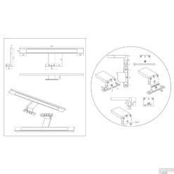 Spiegel Verlichting Tiger Ancis LED 4000K 40x4x10.5 Cm Mat Chroom -Baden Luxe Verkoop 4008919067431 9