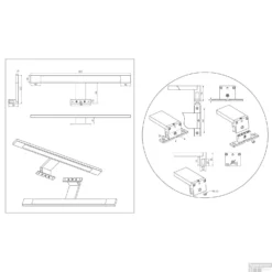 Spiegel Verlichting Tiger Ancis LED 4000K 60x4x10.5 Cm Chroom 19 Spiegel Verlichting Tiger Ancis LED 4000K 60x4x10.5 Cm Chroom -Baden Luxe Verkoop 4008919068407 9