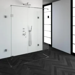 Douchecabine Compleet Just Creating Profielloos XL 80x160 Cm Chroom