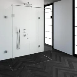 Douchecabine Compleet Just Creating Profielloos XL 90x160 Cm Chroom