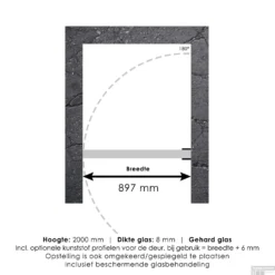 Nisdeur Compleet Just Creating Profielloos 90x200 Cm RVS -Baden Luxe Verkoop 4jc13 90g t