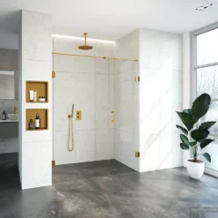 Complete Profielloze Nisdeur 2-Delig Draaideur 60cm (Alle Kleuren En Maten) -Baden Luxe Verkoop 4jc14 100 60u 1