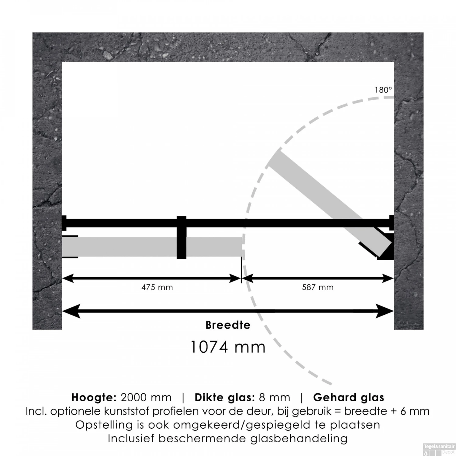 Nisdeur Compleet Just Creating Profielloos 2-Delig 110x200 Cm 50/60 Koper 3 Nisdeur Compleet Just Creating Profielloos 2-Delig 110x200 Cm 50/60 Koper - Afbeelding 3