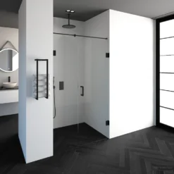 Nisdeur Compleet Just Creating Profielloos 2-Delig 120x200 Cm 50/70 Mat Zwart