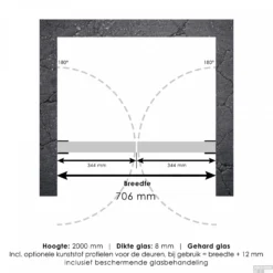 Pendeldeuren Compleet Just Creating Profielloos 70x200 Cm Koper -Baden Luxe Verkoop 4jc16 70 tt