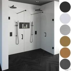 Complete Profielloze Douchecabine XL 3-delig 60cm (Alle Kleuren En Maten)