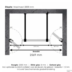 Niscabine XL Compleet Just Creating 260x200 Cm 60/140/60 Goud -Baden Luxe Verkoop 4jc17 60 140 60 t 4