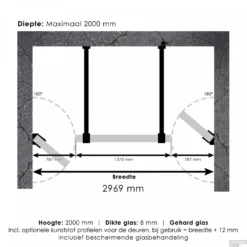 Niscabine XL Compleet Just Creating 300x200 Cm 80/140/80 Koper -Baden Luxe Verkoop 4jc17 80 140 80 t 3