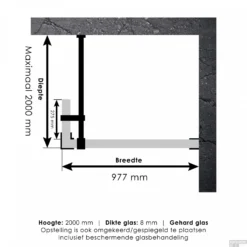 Inloopdouche Compleet Just Creating Profielloos 100/30 Cm RVS -Baden Luxe Verkoop 4jc2 100 30 t 2