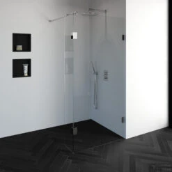 Inloopdouche Compleet Just Creating Profielloos 100/30 Cm Chroom