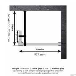 Inloopdouche Compleet Just Creating Profielloos 100/40 Cm Chroom -Baden Luxe Verkoop 4jc2 100 40 t 1