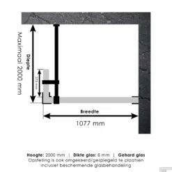 Inloopdouche Compleet Just Creating Profielloos 110/30 Cm RVS -Baden Luxe Verkoop 4jc2 110 30 t 1