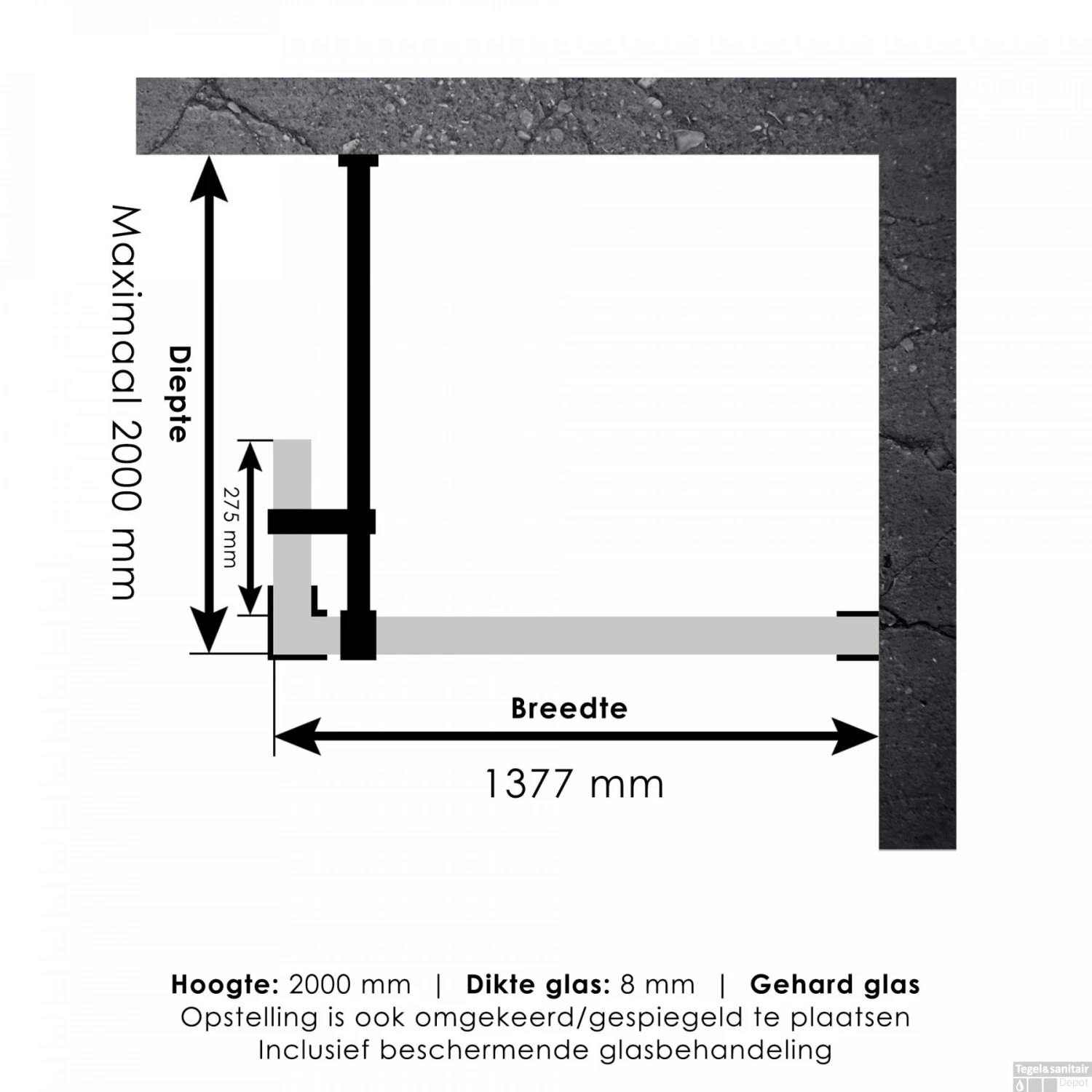 Inloopdouche Compleet Just Creating Profielloos 140/30 Cm Goud 3 Inloopdouche Compleet Just Creating Profielloos 140/30 Cm Goud - Afbeelding 3