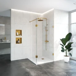 Complete Profielloze Inloopdouche Draaibare Zijwand 40cm (Alle Kleuren En Maten) -Baden Luxe Verkoop 4jc3 100 40u 1