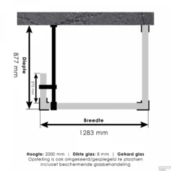 Inloopdouche Compleet Just Creating Profielloos 90x130/30 Cm Reversed Goud -Baden Luxe Verkoop 4jc5 90x130 30 t 3