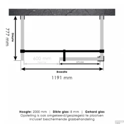 Inloopdouche Compleet XL Just Creating Profielloos 80x120 Cm Chroom -Baden Luxe Verkoop 4jc6 80x120 t 1