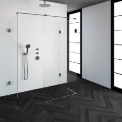 Inloopdouche Compleet XL Just Creating Profielloos 80x160 Cm RVS