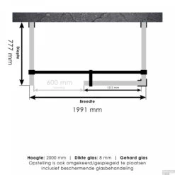 Inloopdouche Compleet XL Just Creating Profielloos 80x200 Cm RVS -Baden Luxe Verkoop 4jc6 80x200 t 2