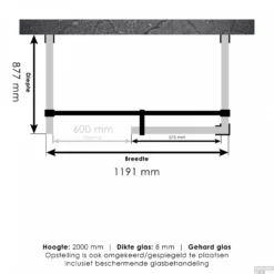 Inloopdouche Compleet XL Just Creating Profielloos 90x120 Cm Chroom -Baden Luxe Verkoop 4jc6 90x120 t 1