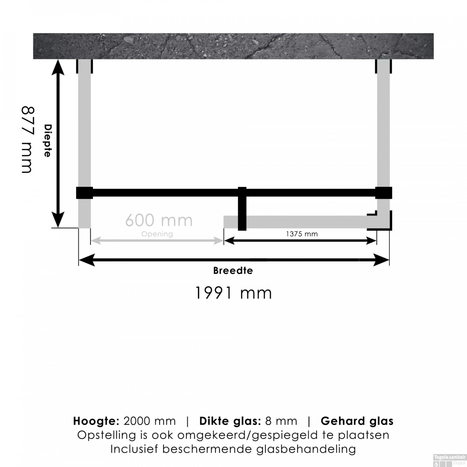 Inloopdouche Compleet XL Just Creating Profielloos 90x200 Cm Goud 3 Inloopdouche Compleet XL Just Creating Profielloos 90x200 Cm Goud - Afbeelding 3