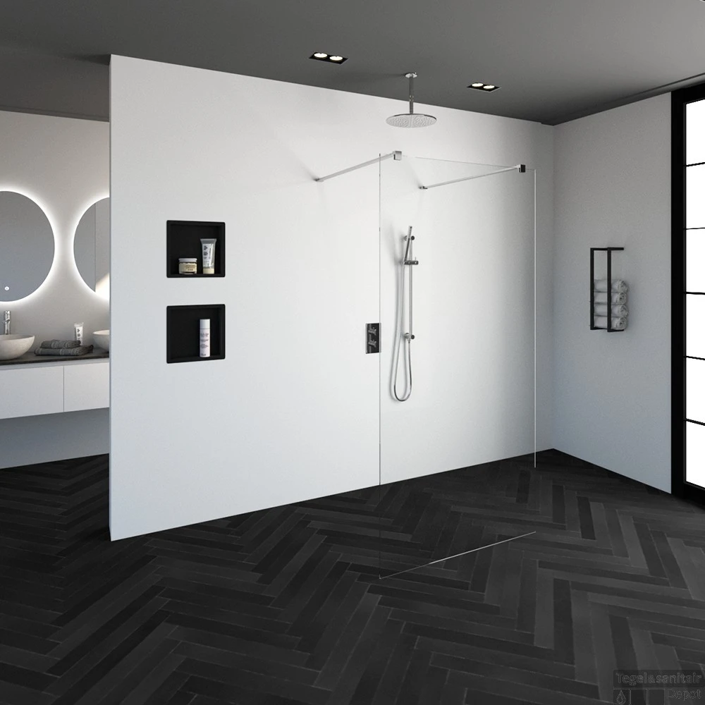 Complete Profielloze Doorloopdouche (Alle Kleuren En Maten) 2 Complete Profielloze Doorloopdouche (Alle Kleuren En Maten) - Afbeelding 2