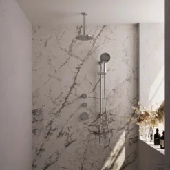 Regendoucheset Inbouw Brauer Chrome Edition Thermostatisch 30cm Met Wandarm, Glijstang En Handdouche 3-Standen Losse Stopkranen Chroom