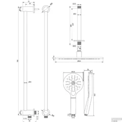 Regendoucheset Inbouw Brauer Copper Carving Thermostatisch 30cm Met Plafondarm, Glijstang En Handdouche 3-Standen Geborsteld Koper 22 Regendoucheset Inbouw Brauer Copper Carving Thermostatisch 30cm Met Plafondarm, Glijstang En Handdouche 3-Standen Geborsteld Koper -Baden Luxe Verkoop 5 gk 120 tech