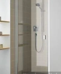 Kermi Raya Draaideur 1-dlg. 90 X 200 Cm. Links Op Douchevloer Zilver Glans-helder Glas