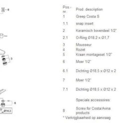 Grohe Costa-s Fonteinkraan Laag Chroom -Baden Luxe Verkoop 50750