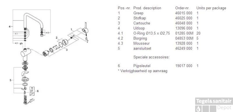 Grohe Minta Keukenkraan Met U-uitloop Chroom 4 Grohe Minta Keukenkraan Met U-uitloop Chroom - Afbeelding 4