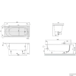 Villeroy & Boch O Novo Bad Rechthoek Solo 170x75 Cm Wit -Baden Luxe Verkoop 521ada90c07bed0b88a9c583a7e63d84