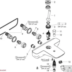 Hansgrohe Puravida Badkraan Chroom -Baden Luxe Verkoop 52666