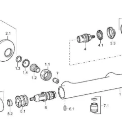 Hansa Unita Douchethermostaat Met S-koppelingen Chroom -Baden Luxe Verkoop 53807