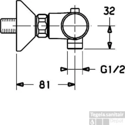 Hansa Unita Douchethermostaat Met S-koppelingen Chroom -Baden Luxe Verkoop 53810