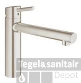 Grohe Concetto Keukenkraan Met Uittrekbare Kraanuitloop Supersteel