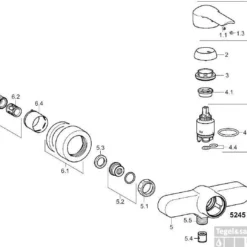 Hansa Vantis Douchekraan Met S-koppeling Chroom -Baden Luxe Verkoop 55228