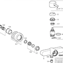 Hansa Vantis Style Douchekraan Met S-koppeling Chroom -Baden Luxe Verkoop 55232