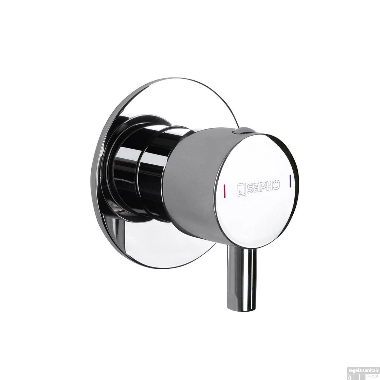 Douchekraan Inbouw Sapho Rhapsody Mengkraan Afbouwdeel 1-weg Chroom (incl. Inbouwdeel)