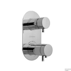 Douchekraan Inbouw Sapho Rhapsody Thermostatisch Afbouwdeel 2-weg Chroom (incl. Inbouwdeel)