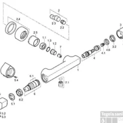 Hansa Tempra Style Douchethermostaat Sprong 151 Mm. Met S-kopp. Chroom 5 Hansa Tempra Style Douchethermostaat Sprong 151 Mm. Met S-kopp. Chroom -Baden Luxe Verkoop 56289