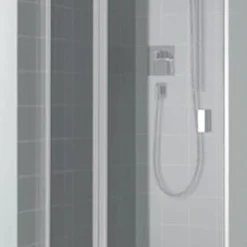 Kermi Raya Draaideur 90x200 Vast Segment Links Op Douchevloer Matzilver-clean Glas