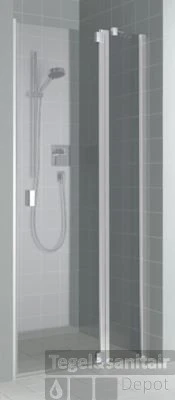 Kermi Raya Draaideur 90x200 Vast Segment Rechts Op Douchevloe Matzilver-clean Glas 1 Kermi Raya Draaideur 90x200 Vast Segment Rechts Op Douchevloe Matzilver-clean Glas